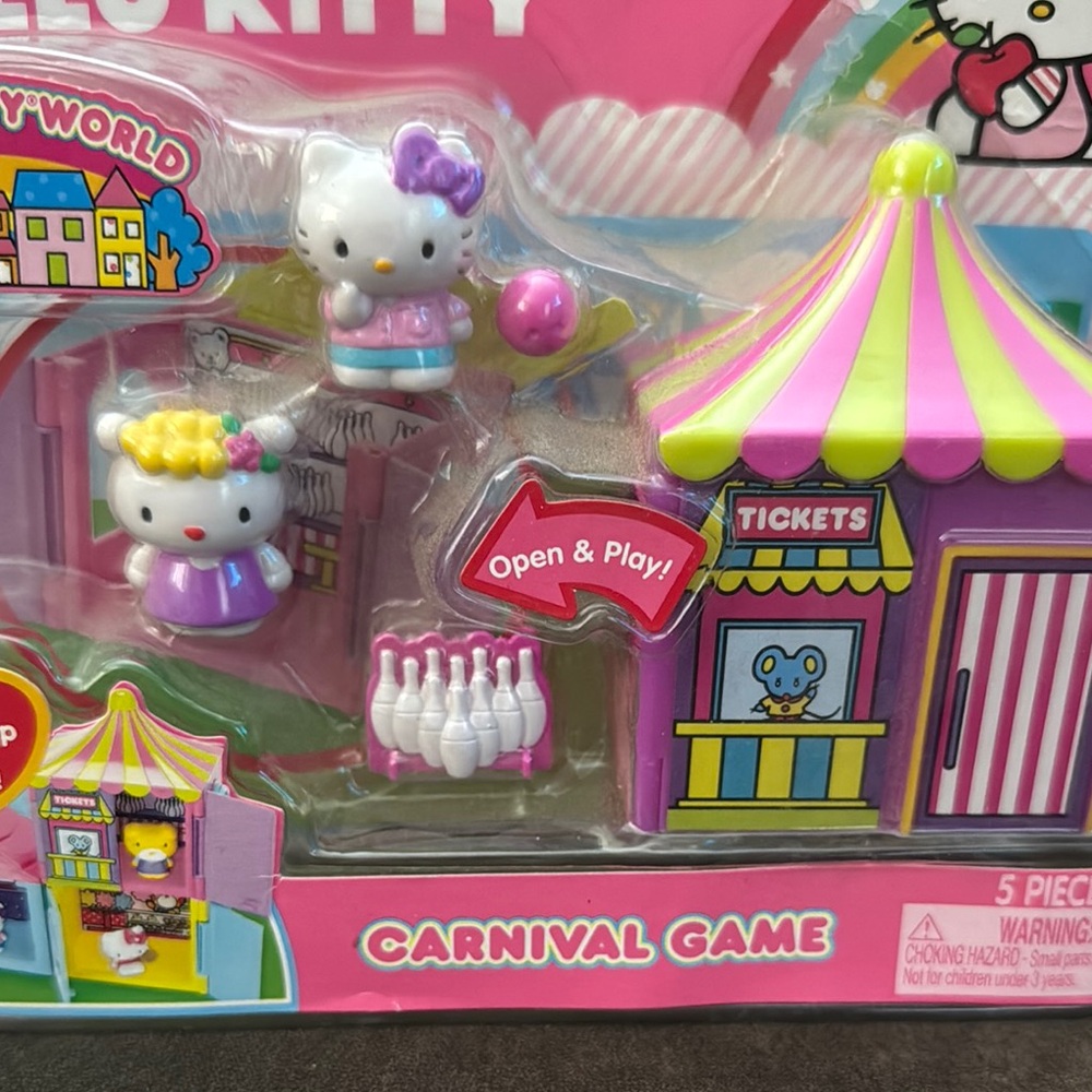 Hello Kitty World Carnival Game Playset, New, Rare!